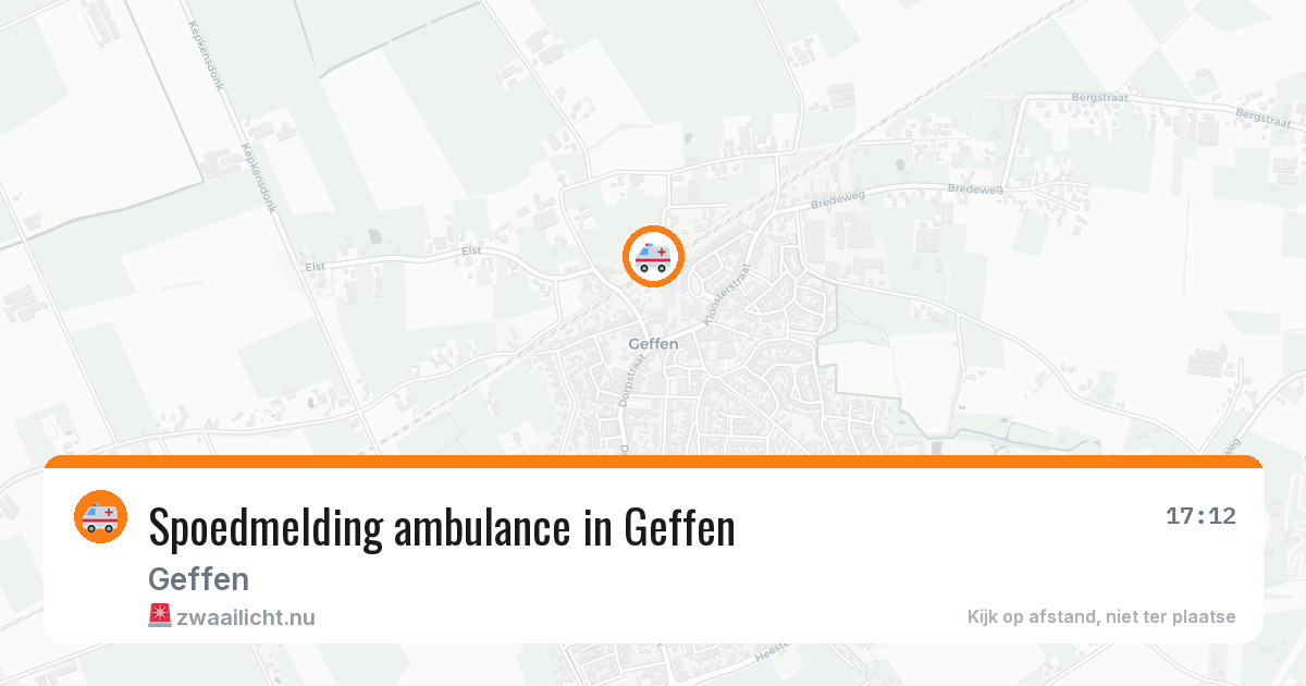 Spoedmelding ambulance in Geffen — 11 feb 2026