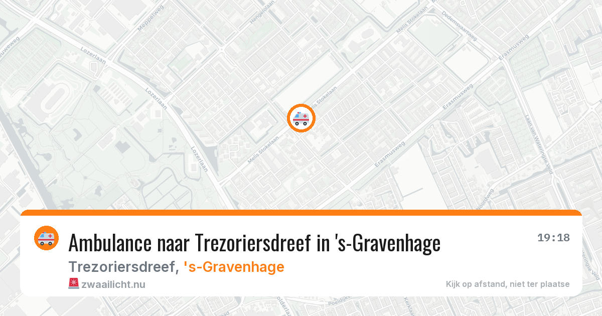 Ambulance naar Trezoriersdreef in 's-Gravenhage — 25 jul 2026