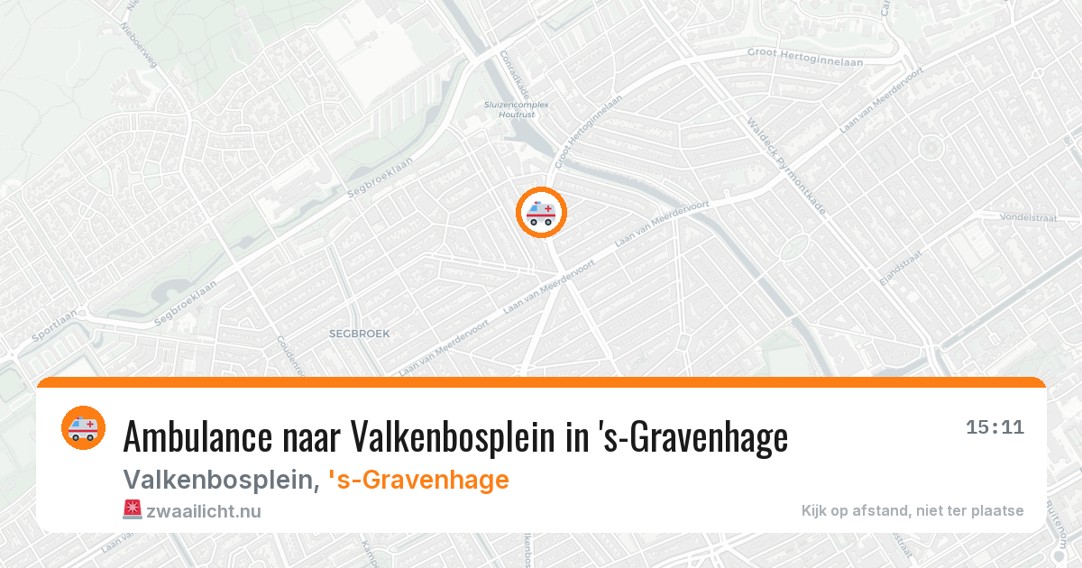 Ambulance naar Valkenbosplein in 's-Gravenhage — 11 jul 2026