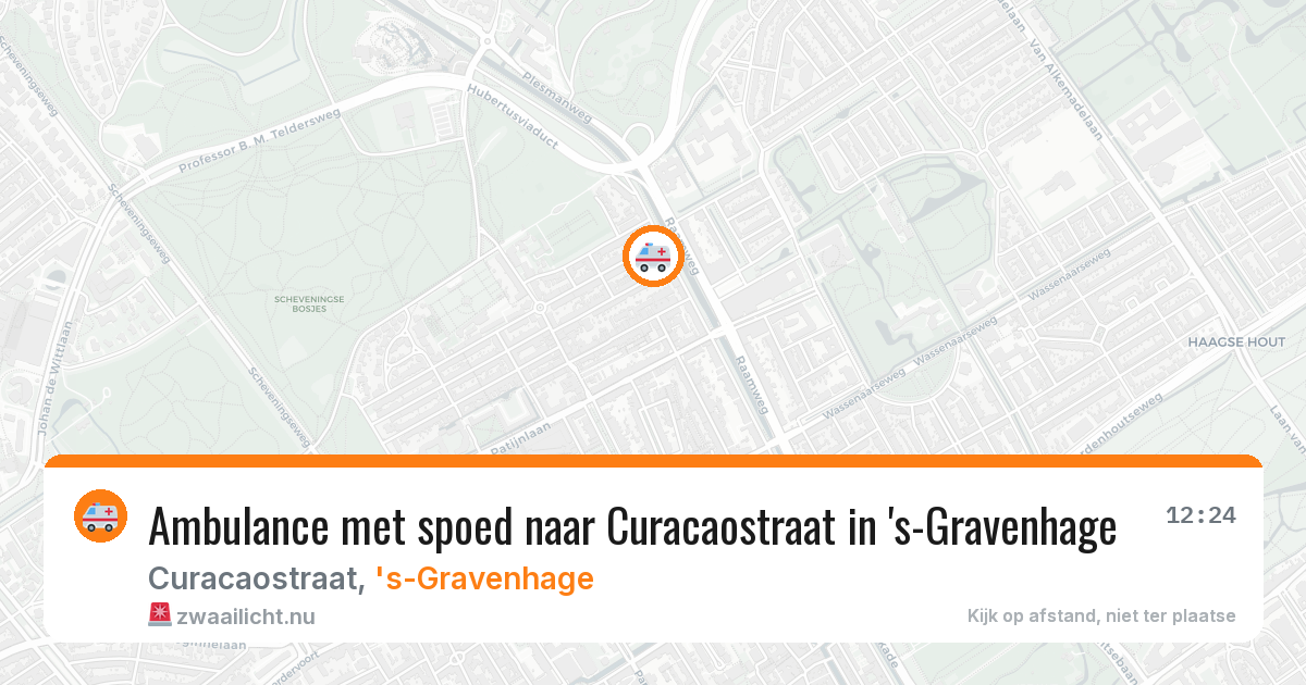 Ambulance met spoed naar Curacaostraat in 's-Gravenhage — 4 jun 2026