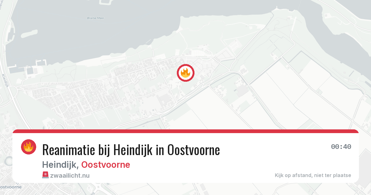 Reanimatie bij Heindijk in Oostvoorne — 13 jul 2026