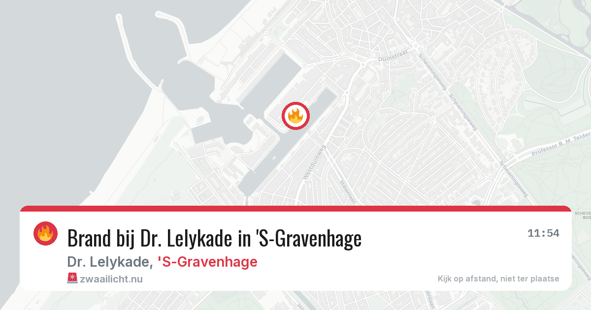 Brand bij Dr. Lelykade in 'S-Gravenhage — 23 mrt 2026