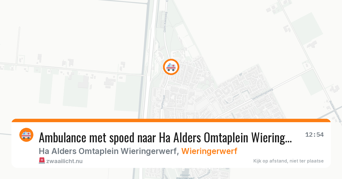 Ambulance met spoed naar Ha Alders Omtaplein Wieringerwerf in Wieringerwerf — 4 jun 2026