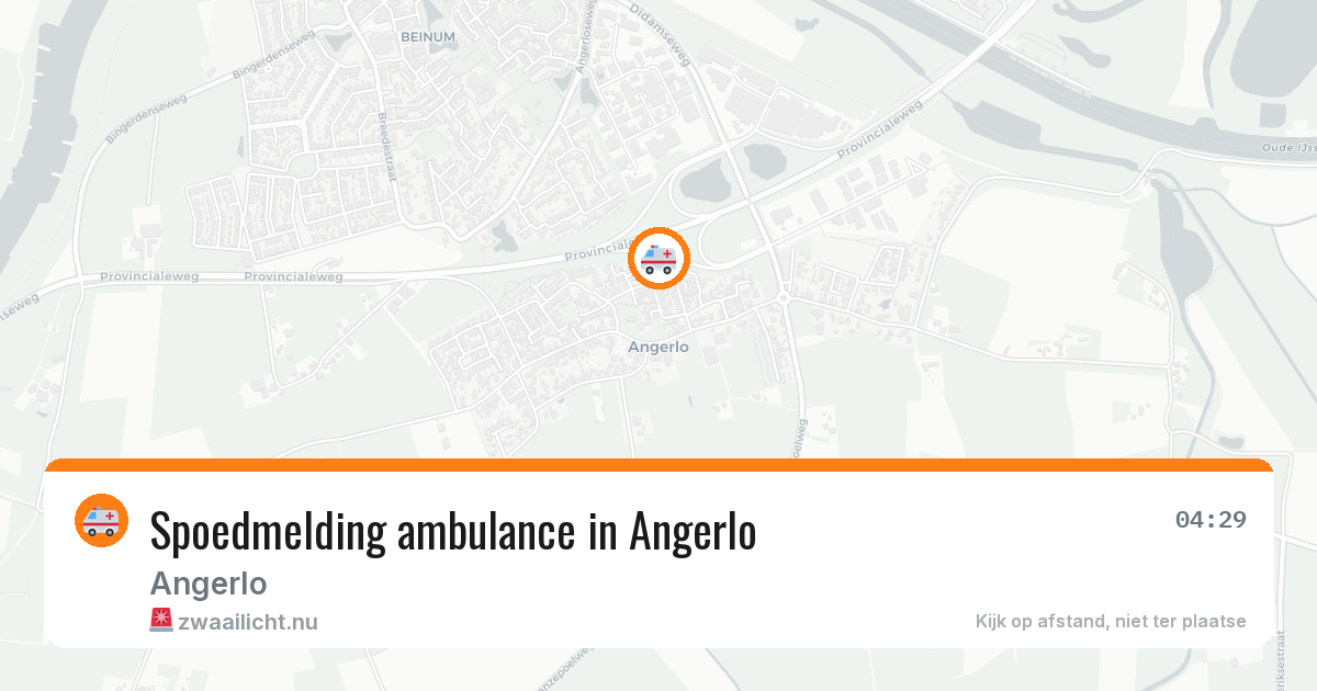 Spoedmelding ambulance in Angerlo — 17 jul 2026