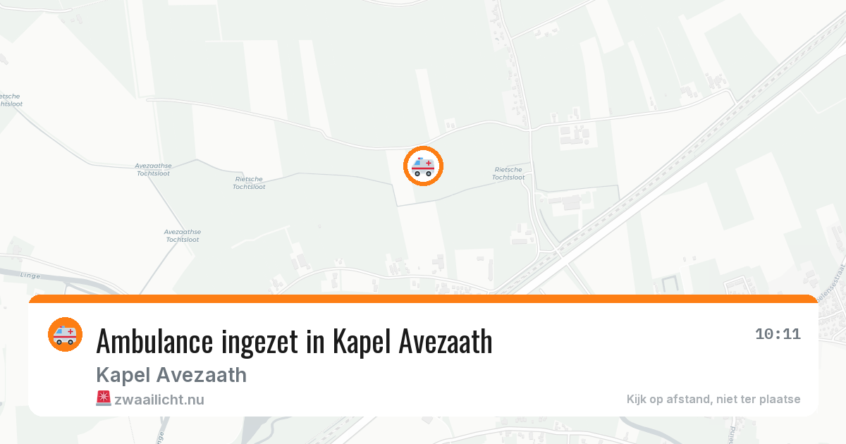 Ambulance ingezet in Kapel Avezaath — 2 apr 2026