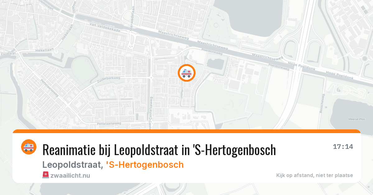 Reanimatie bij Leopoldstraat in 'S-Hertogenbosch — 18 mrt 2026