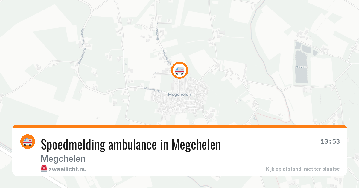 Spoedmelding ambulance in Megchelen — 2 mei 2026