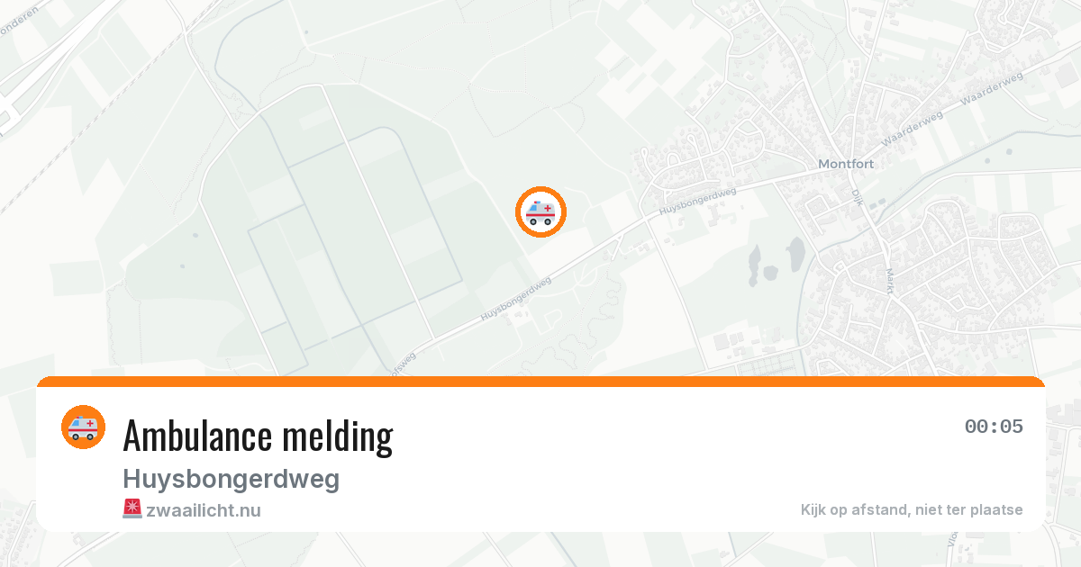 Ambulance melding — 6 mei 2026