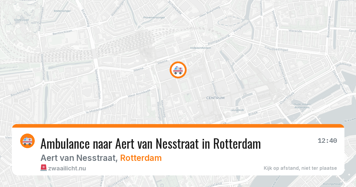Ambulance naar Aert van Nesstraat in Rotterdam — 1 apr 2026