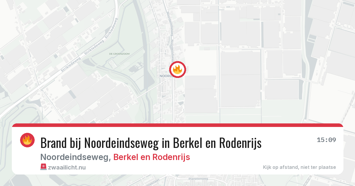 Brand bij Noordeindseweg in Berkel en Rodenrijs — 6 mei 2026