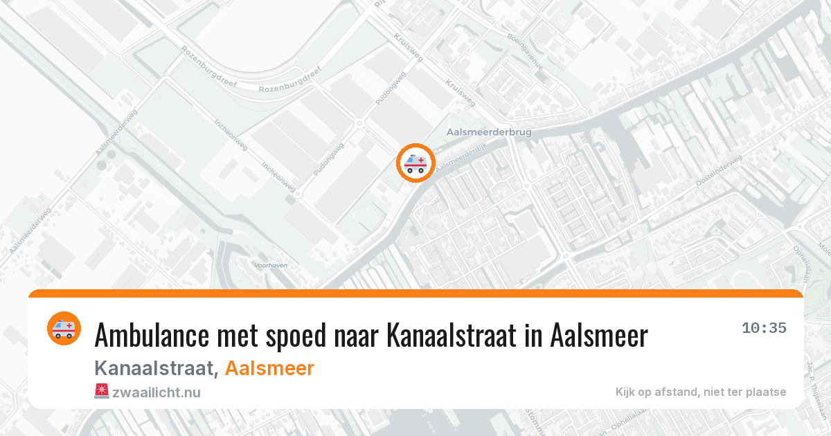 Ambulance met spoed naar Kanaalstraat in Aalsmeer — 12 apr 2026