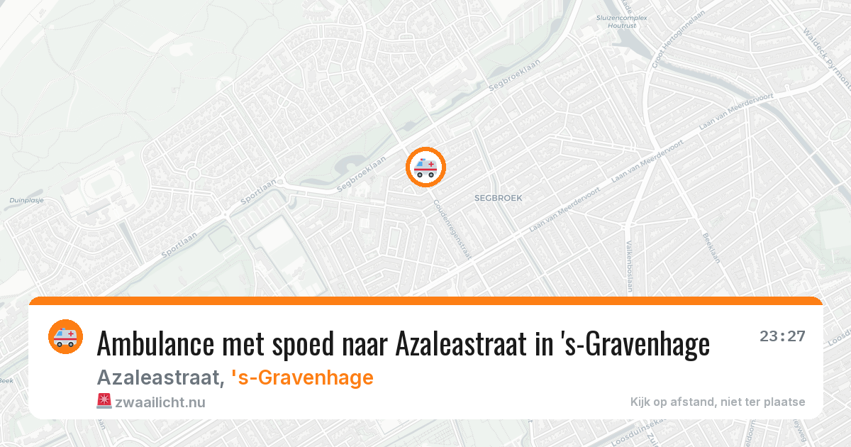 Ambulance met spoed naar Azaleastraat in 's-Gravenhage — 21 jul 2026