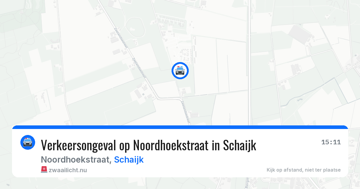Verkeersongeval op Noordhoekstraat in Schaijk — 27 apr 2026