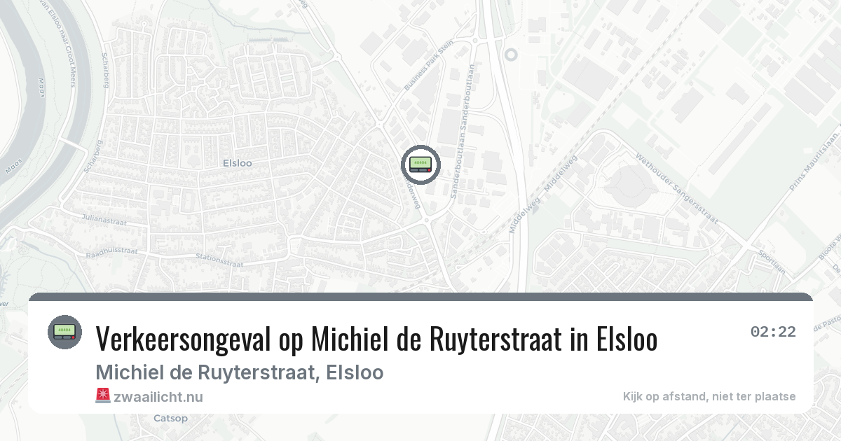 Verkeersongeval op Michiel de Ruyterstraat in Elsloo — 5 jul 2026