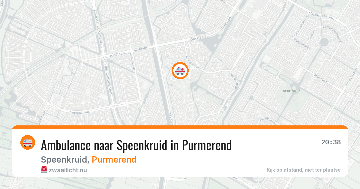 Ambulance naar Speenkruid in Purmerend — 12 jul 2026