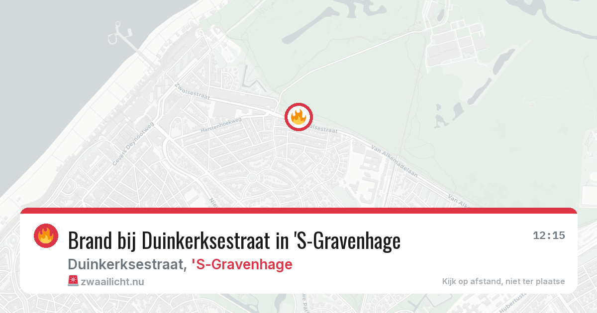 Brand bij Duinkerksestraat in 'S-Gravenhage — 20 jul 2026