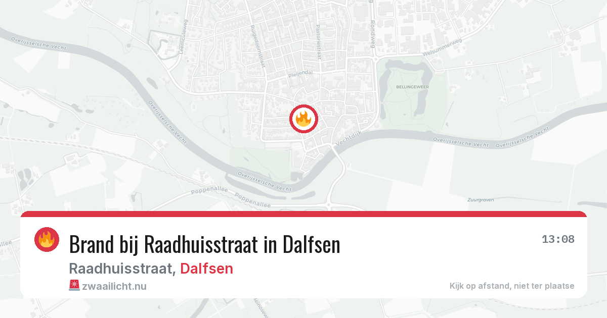 Brand bij Raadhuisstraat in Dalfsen — 24 jul 2026