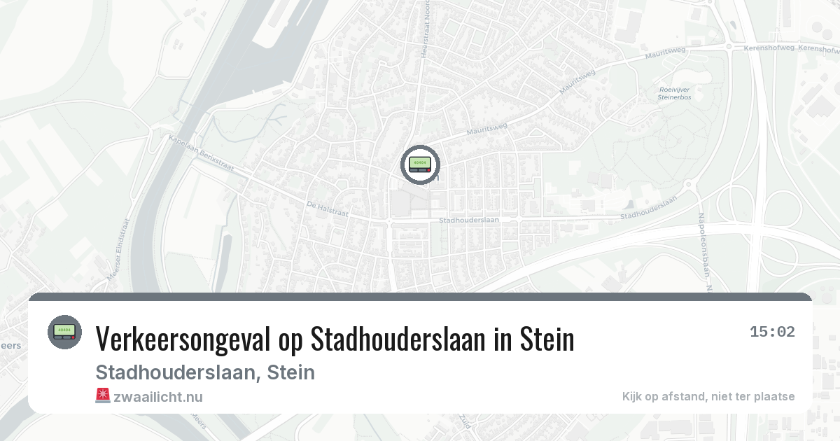 Verkeersongeval op Stadhouderslaan in Stein — 19 jul 2026