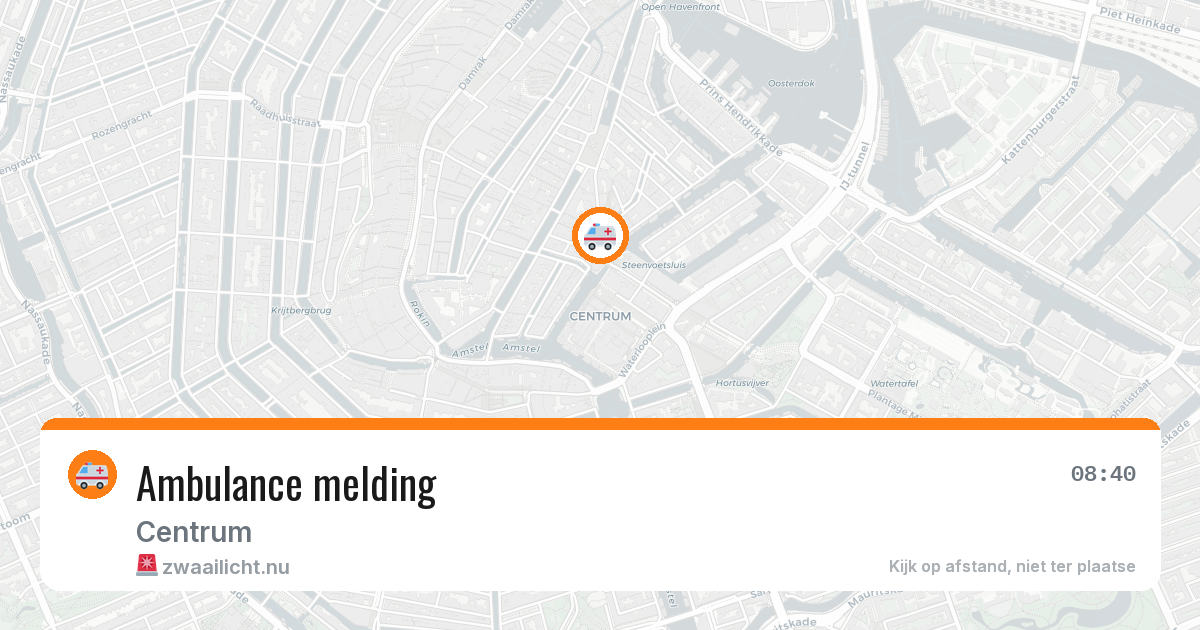 Ambulance melding — 21 jul 2026