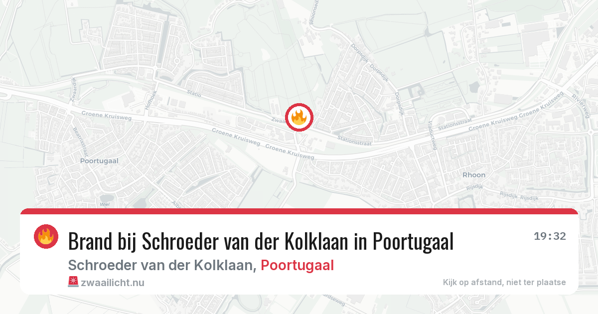 Brand bij Schroeder van der Kolklaan in Poortugaal — 8 apr 2026