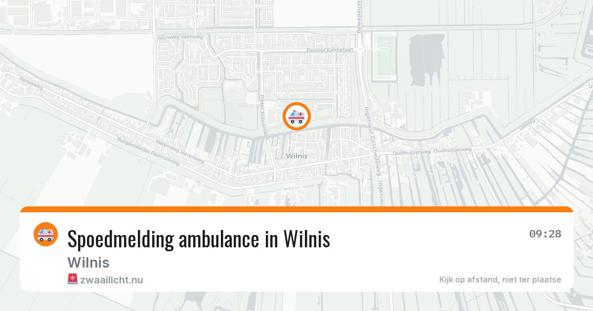 Spoedmelding ambulance in Wilnis — 6 jul 2026