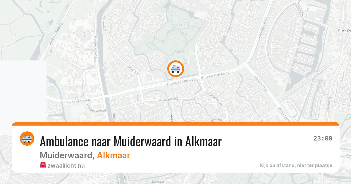 Ambulance naar Muiderwaard in Alkmaar — 10 jul 2026