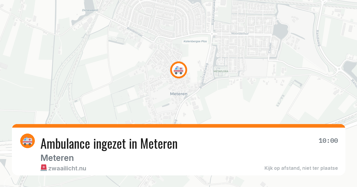 Ambulance ingezet in Meteren — 27 jun 2026