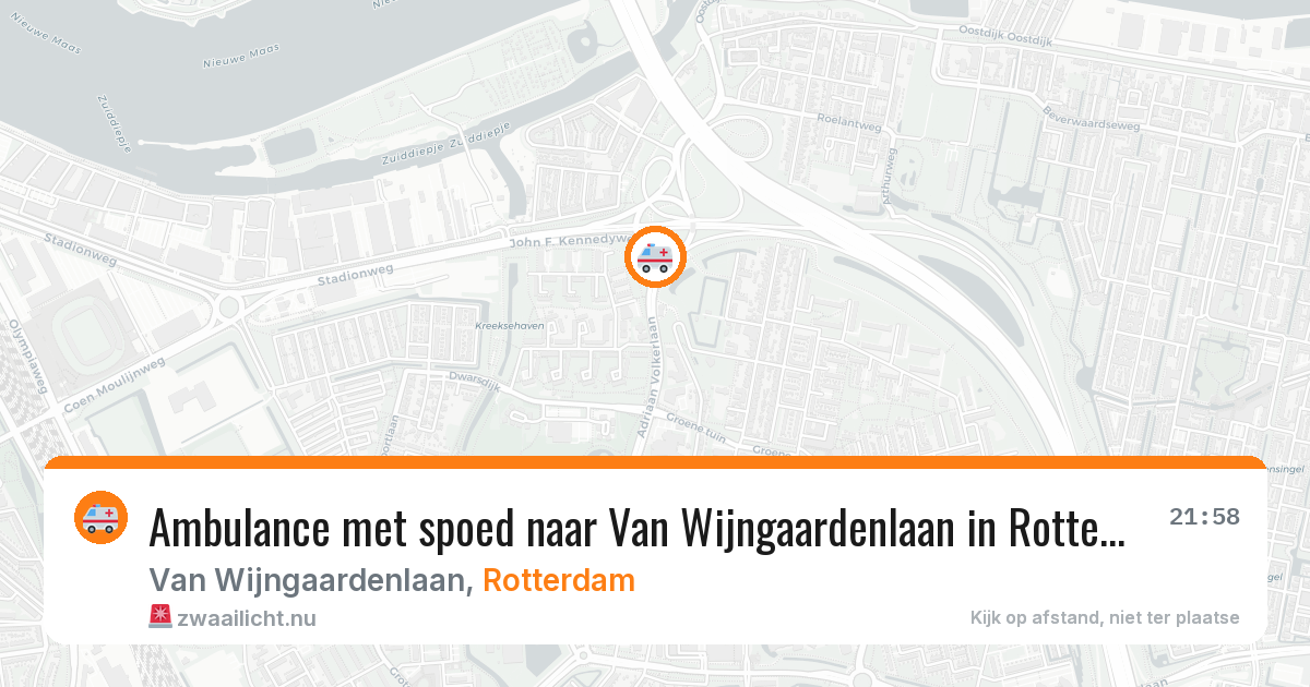 Ambulance met spoed naar Van Wijngaardenlaan in Rotterdam — 30 mrt 2026