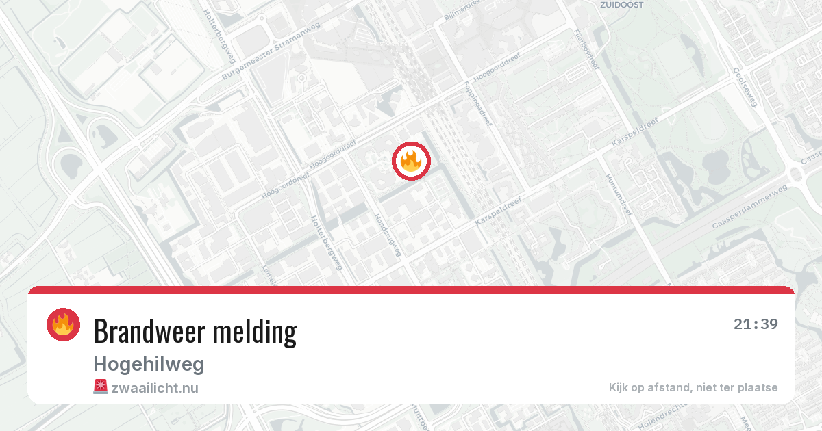 Brandweer melding — 29 mrt 2026