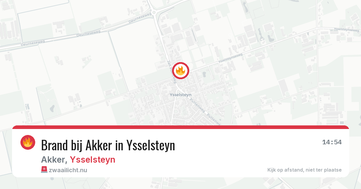 Brand bij Akker in Ysselsteyn — 10 jul 2026