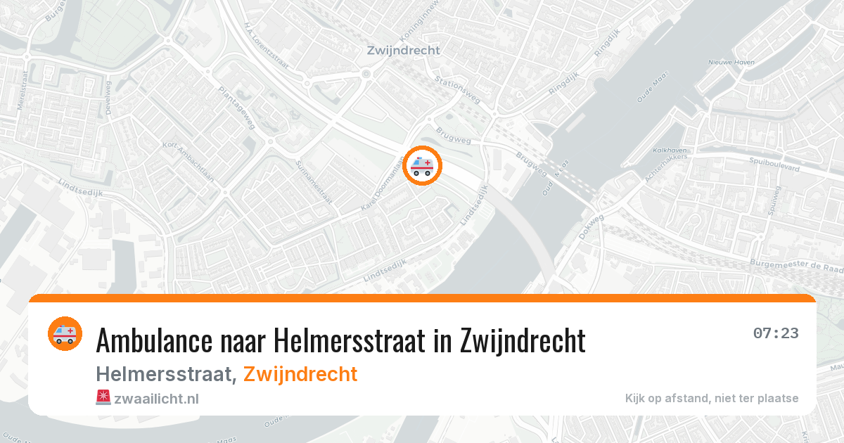 Ambulance naar Helmersstraat in Zwijndrecht — 31 mrt 2026
