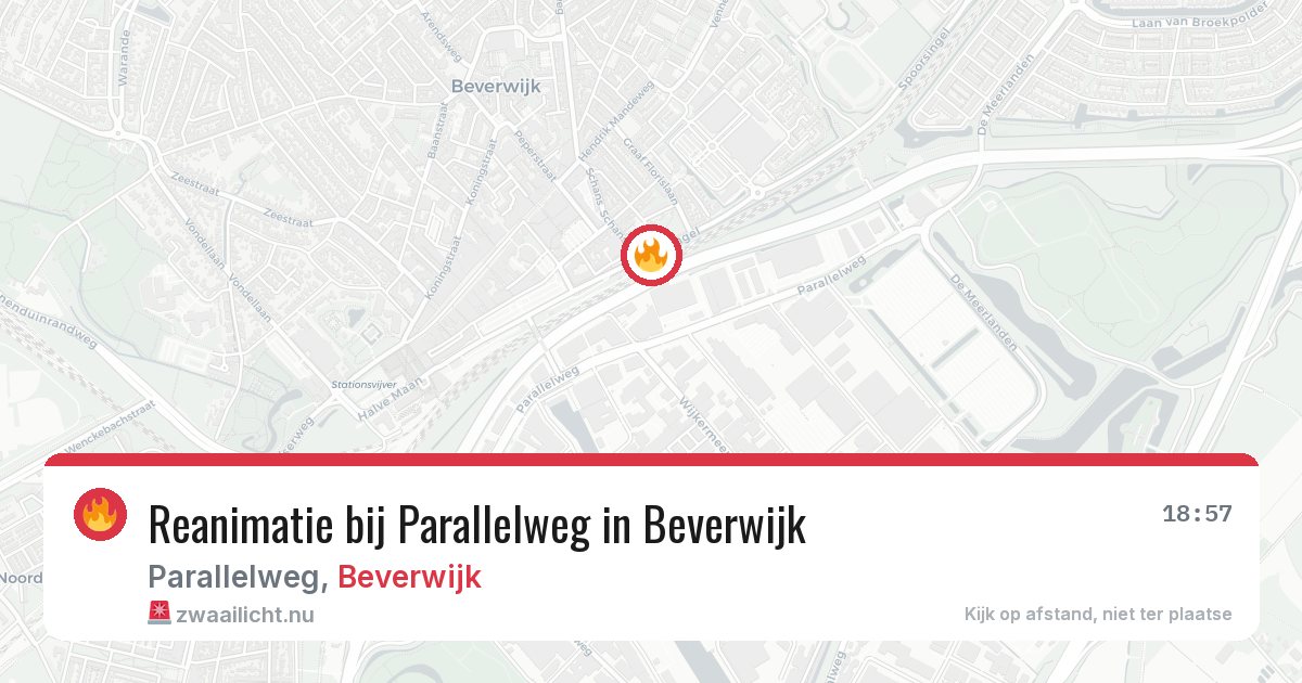 Reanimatie bij Parallelweg in Beverwijk — 8 apr 2026