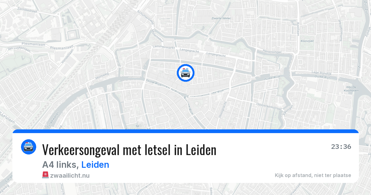 Verkeersongeval met letsel in Leiden — 4 jun 2026