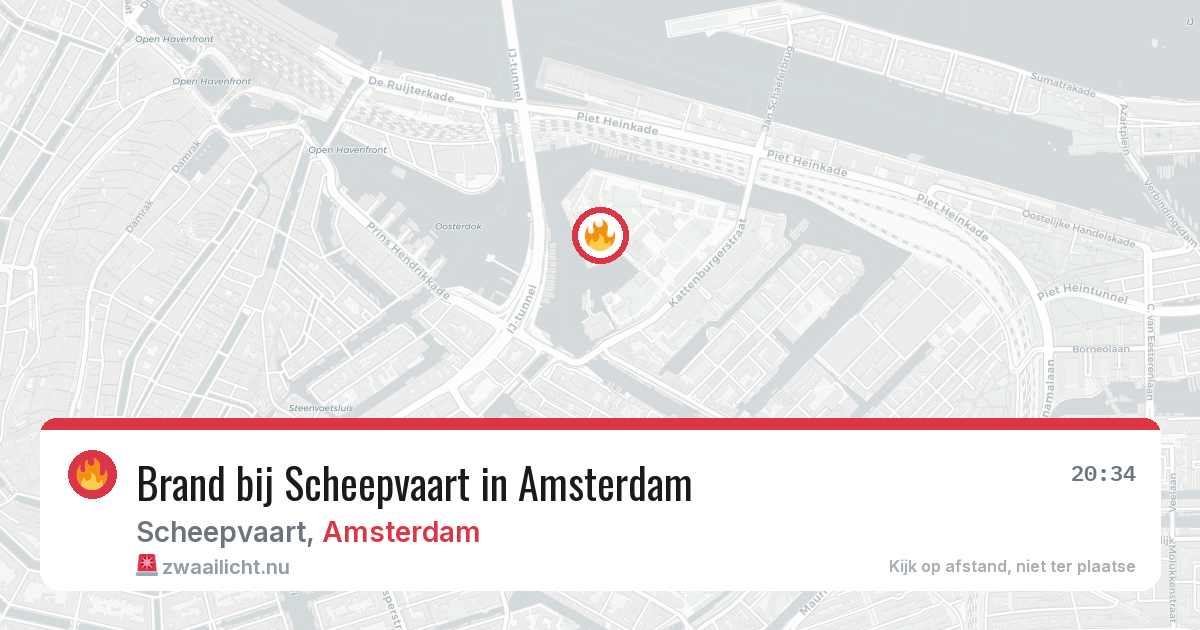 Brand bij Scheepvaart in Amsterdam — 30 mei 2026