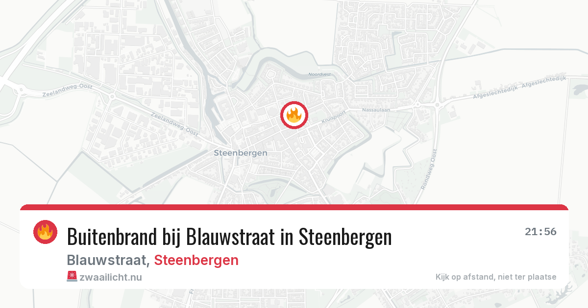 Buitenbrand bij Blauwstraat in Steenbergen — 27 apr 2026
