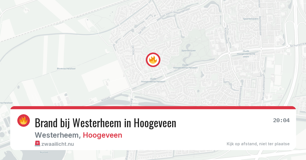 Brand bij Westerheem in Hoogeveen — 18 mei 2026