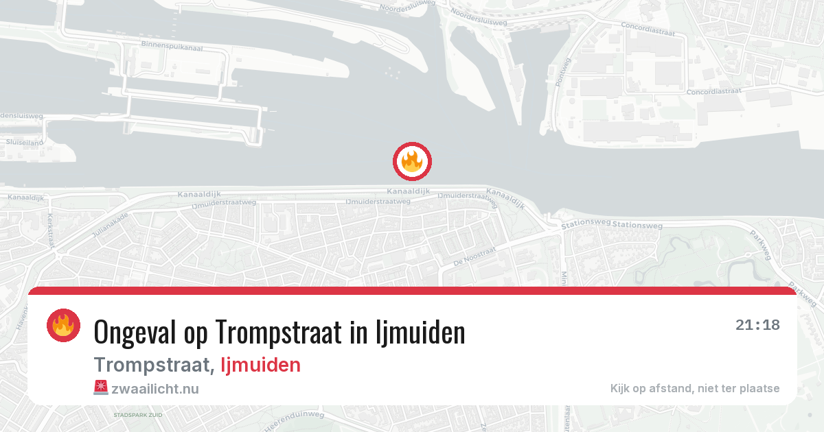 Ongeval op Trompstraat in Ijmuiden — 16 mei 2026