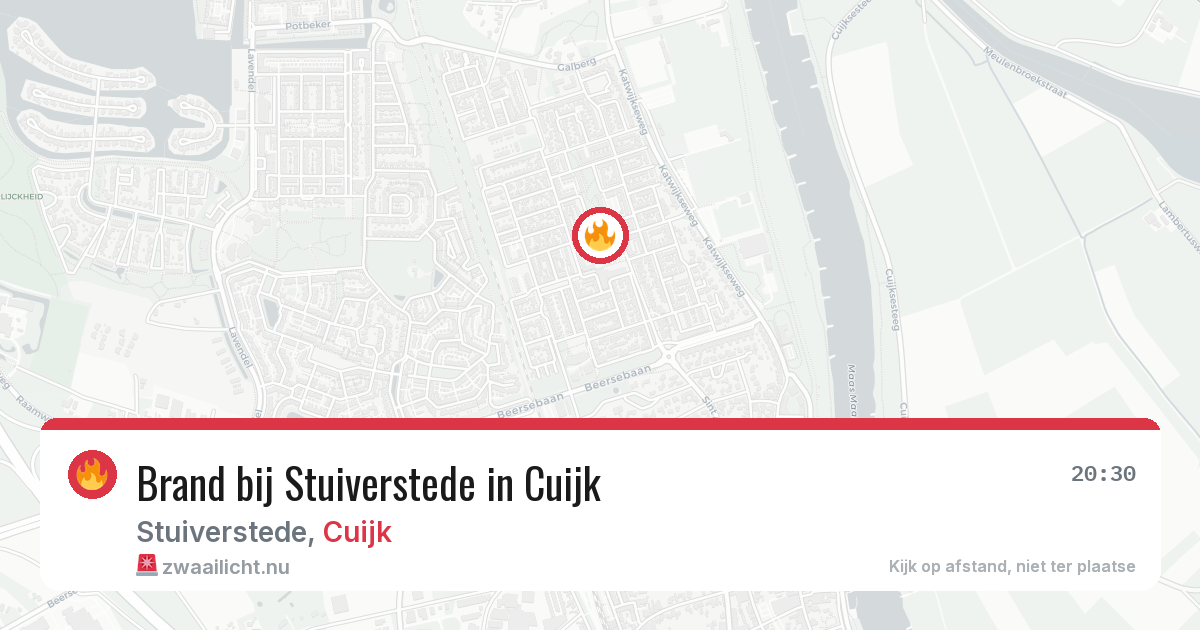 Brand bij Stuiverstede in Cuijk — 4 jun 2026