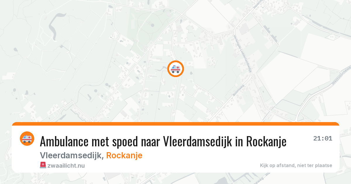 Ambulance met spoed naar Vleerdamsedijk in Rockanje — 8 jun 2026