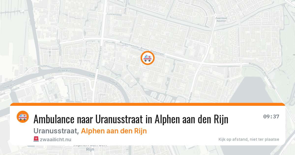 Ambulance naar Uranusstraat in Alphen aan den Rijn — 17 mrt 2026