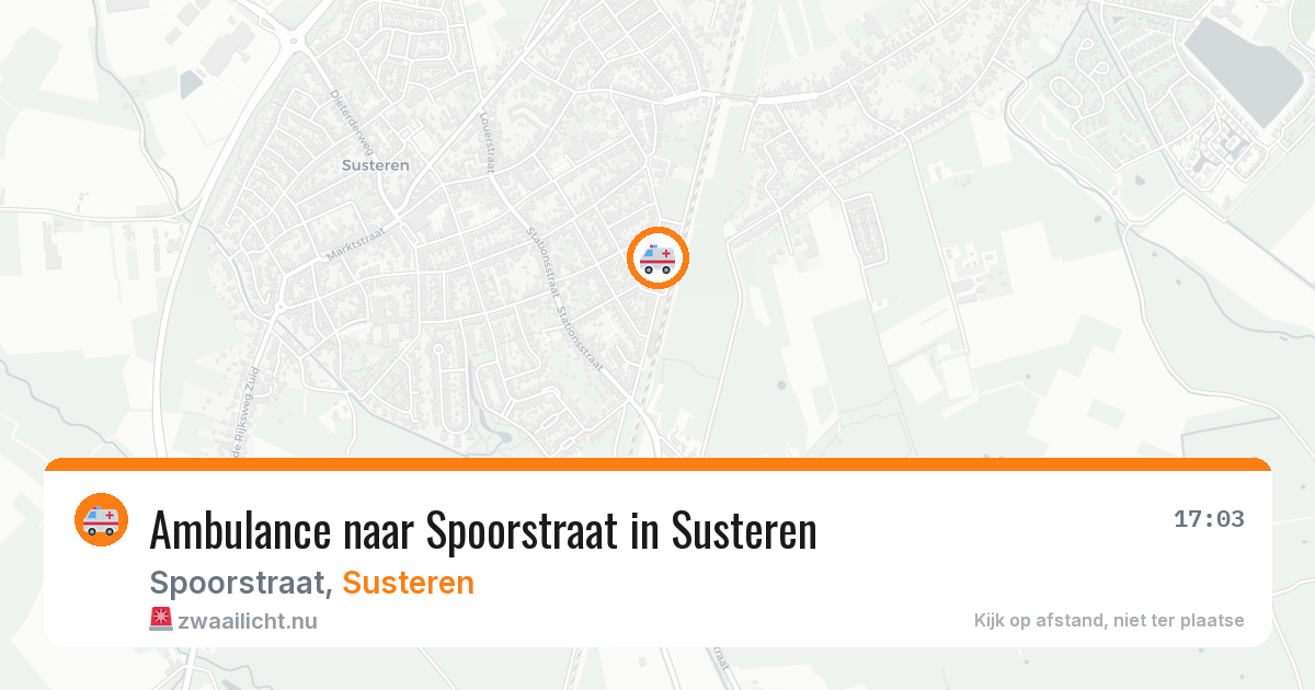 Ambulance naar Spoorstraat in Susteren — 23 jun 2026