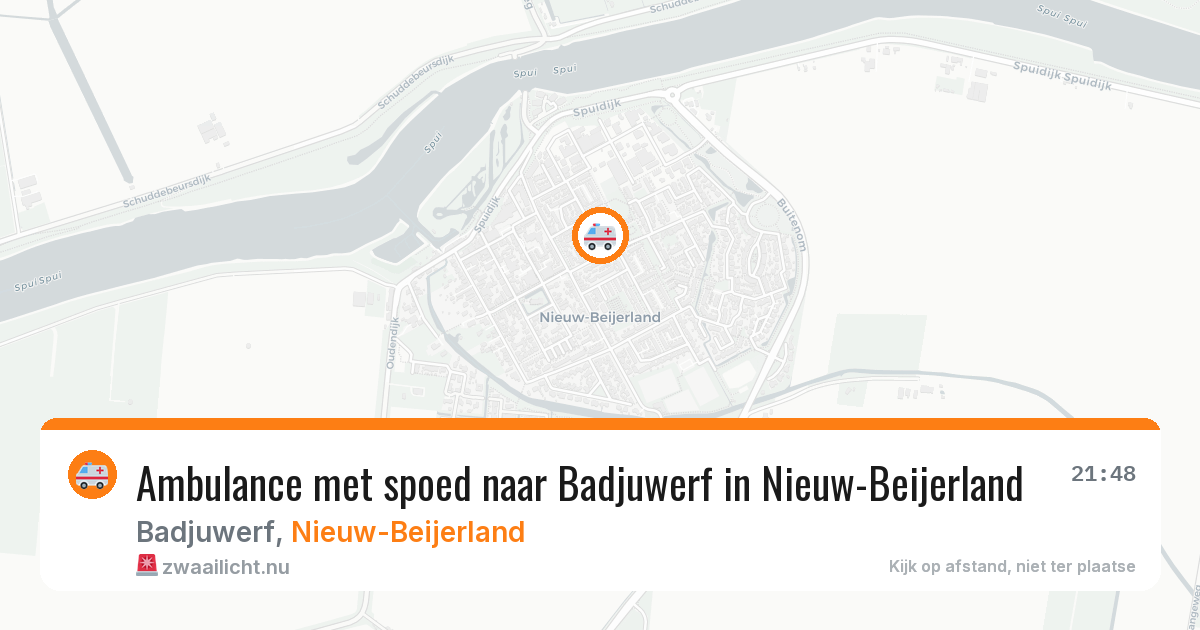 Ambulance met spoed naar Badjuwerf in Nieuw-Beijerland — 5 jun 2026