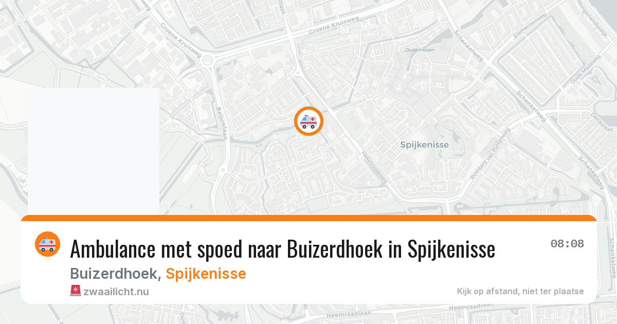 Ambulance met spoed naar Buizerdhoek in Spijkenisse — 10 jul 2026