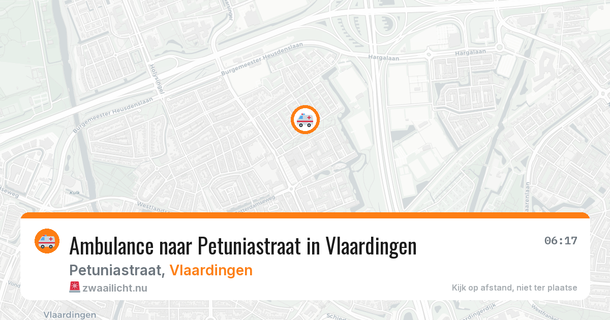Ambulance naar Petuniastraat in Vlaardingen — 4 mei 2026