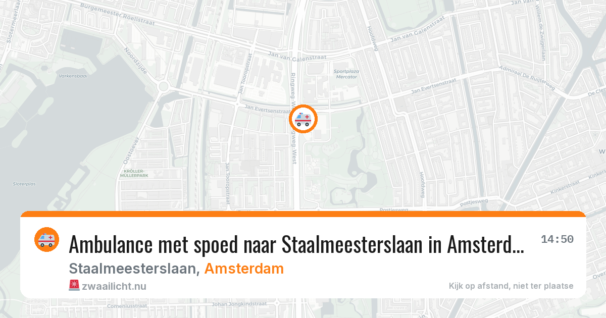 Ambulance met spoed naar Staalmeesterslaan in Amsterdam — 17 jul 2026