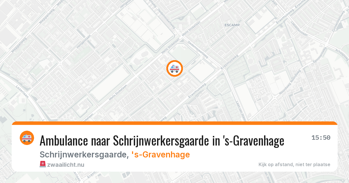 Ambulance naar Schrijnwerkersgaarde in 's-Gravenhage — 21 jul 2026