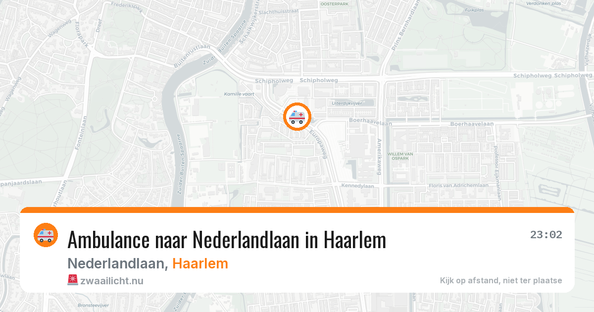 Ambulance naar Nederlandlaan in Haarlem — 20 jul 2026
