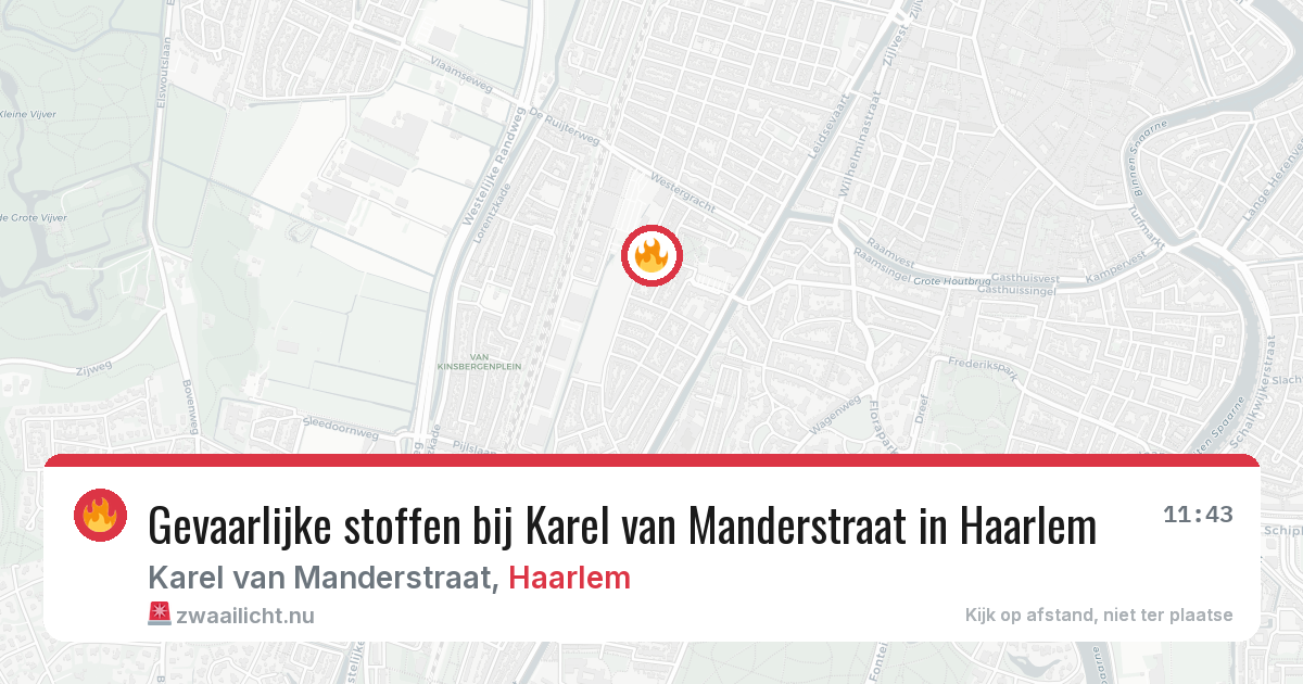 Gevaarlijke stoffen bij Karel van Manderstraat in Haarlem — 10 jul 2026