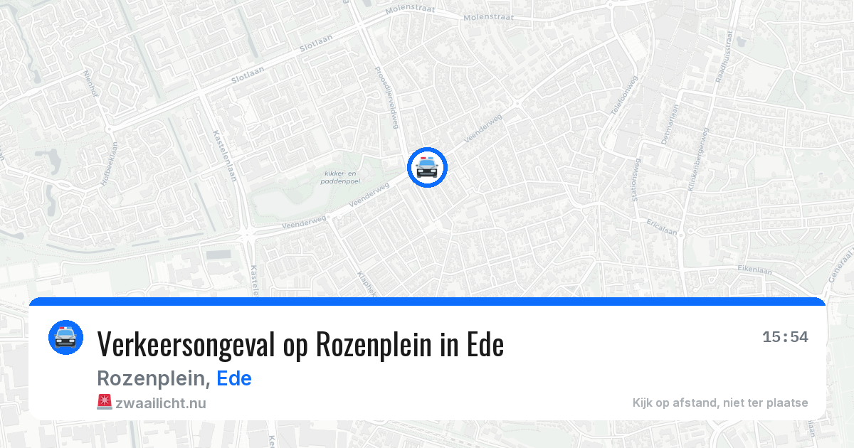 Verkeersongeval op Rozenplein in Ede — 22 jan 2026