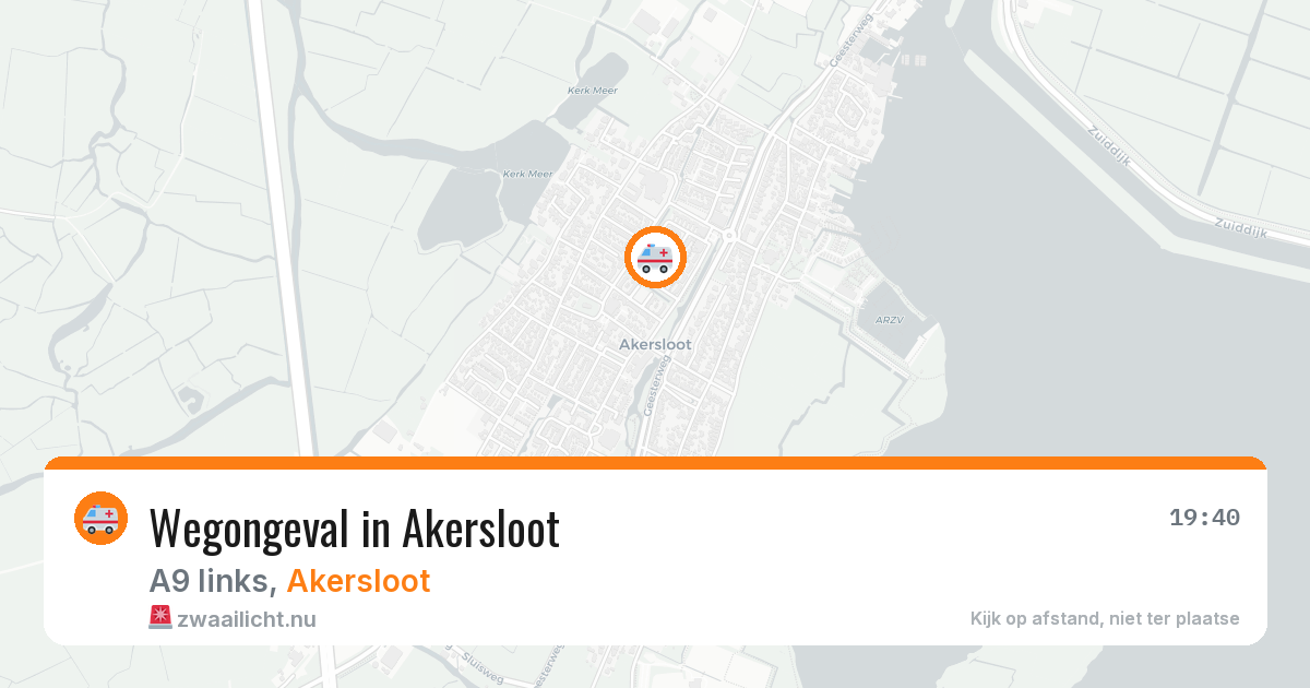 Wegongeval in Akersloot — 30 jan 2026